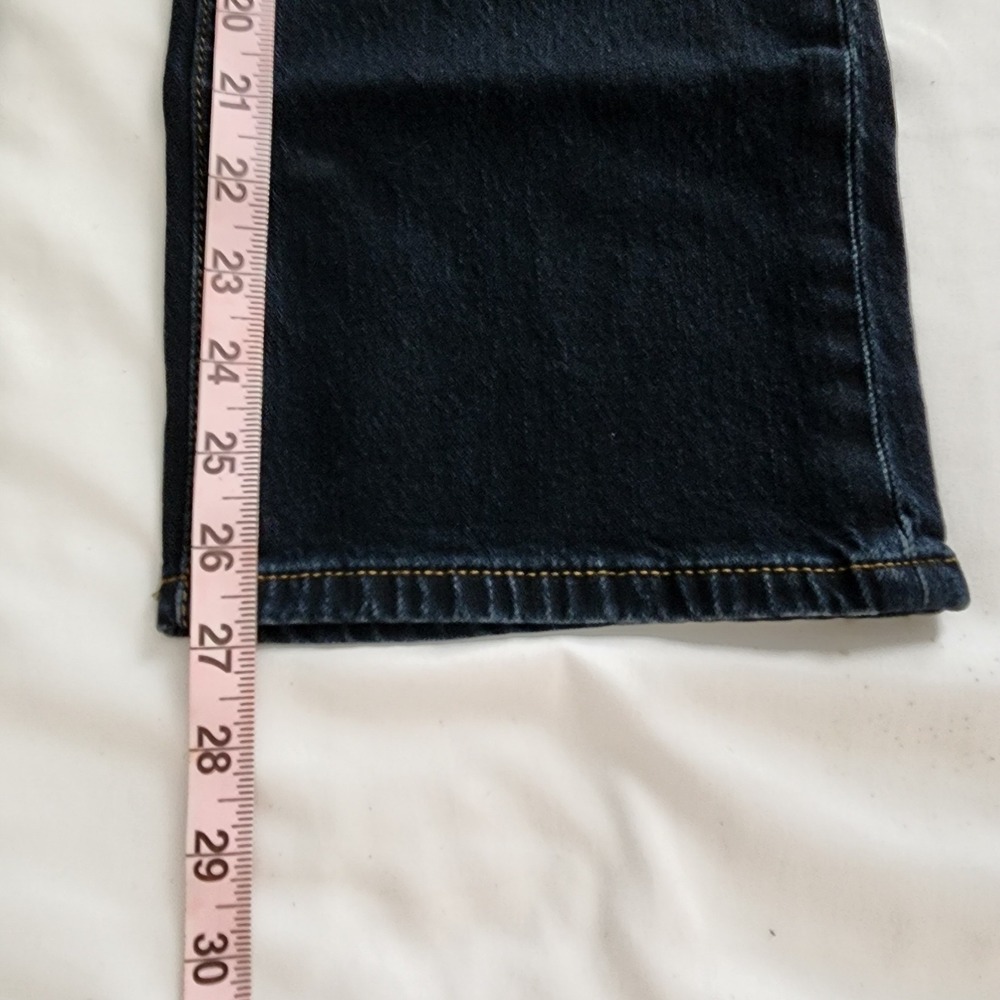 Pilcro Jeans Sz 28 Dark Wash Bootcut Floral Embroidered Pockets Denim - Picture 7 of 7